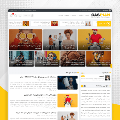 قالب وردپرس کاسپین | پوسته خبری و مجله‌ای Caspian
