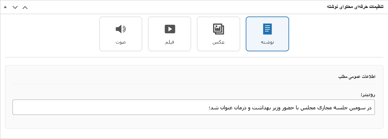 قالب نماینده مجلس میناب