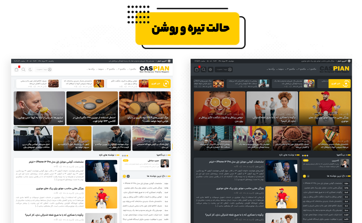 قالب وردپرس کاسپین