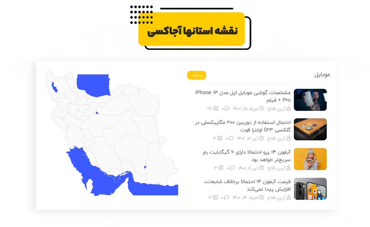 قالب وردپرس کاسپین