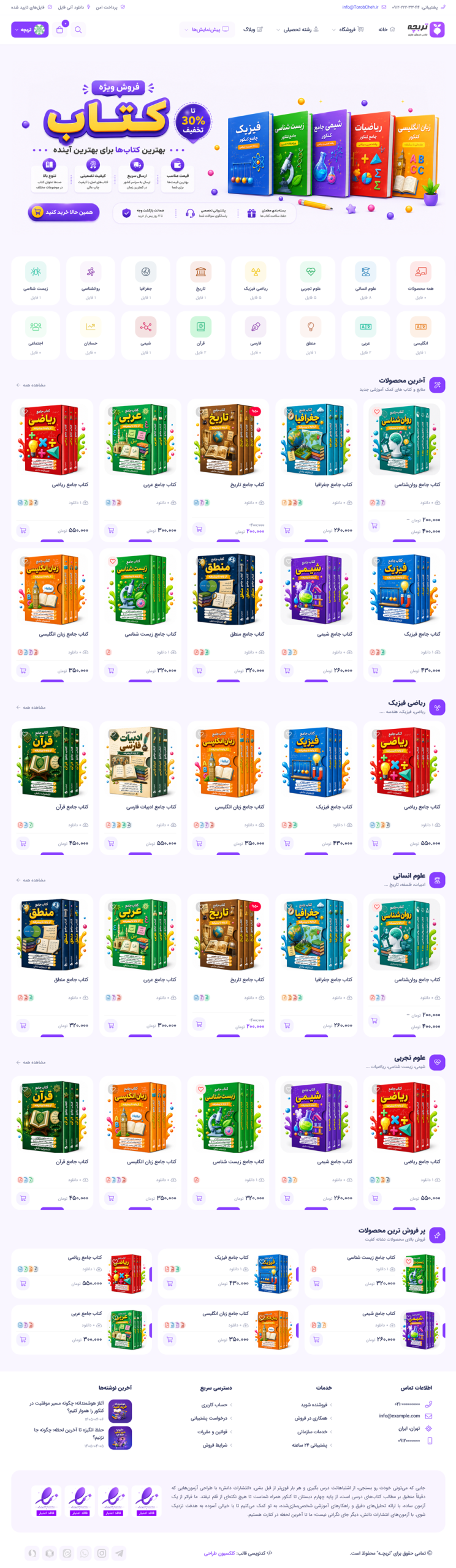 قالب فروش فایل تربچه